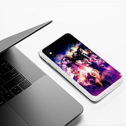 Чехол iPhone XS Max матовый Доктор Кто, цвет: 3D-белый — фото 2