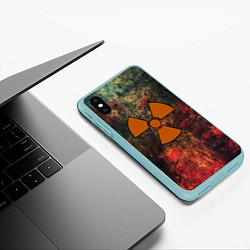 Чехол iPhone XS Max матовый СТАЛКЕР, цвет: 3D-мятный — фото 2