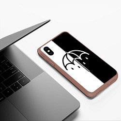 Чехол iPhone XS Max матовый BRING ME THE HORIZON, цвет: 3D-коричневый — фото 2