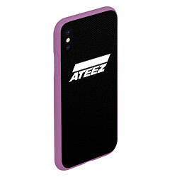 Чехол iPhone XS Max матовый ATEEZ, цвет: 3D-фиолетовый — фото 2