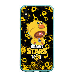 Чехол iPhone XS Max матовый BRAWL STARS SALLY LEON, цвет: 3D-мятный