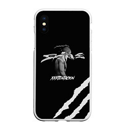 Чехол iPhone XS Max матовый XXXTENTACION SKINS, цвет: 3D-белый