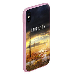 Чехол iPhone XS Max матовый STALKER 2, цвет: 3D-розовый — фото 2