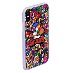 Чехол iPhone XS Max матовый BRAWL STARS EL PRIMO, цвет: 3D-светло-сиреневый — фото 2