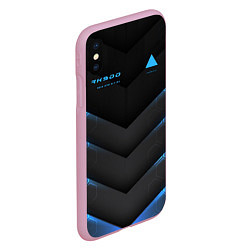 Чехол iPhone XS Max матовый Detroit RK900, цвет: 3D-розовый — фото 2
