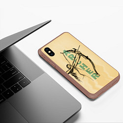 Чехол iPhone XS Max матовый Archer, цвет: 3D-коричневый — фото 2