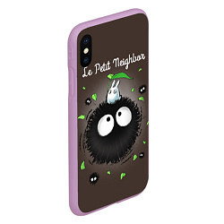 Чехол iPhone XS Max матовый My Neighbor Totoro, цвет: 3D-сиреневый — фото 2