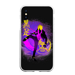 Чехол iPhone XS Max матовый One Piece, цвет: 3D-белый