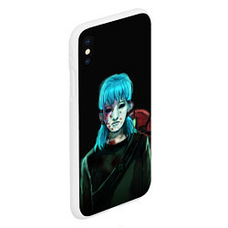 Чехол iPhone XS Max матовый Sally face, цвет: 3D-белый — фото 2