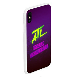 Чехол iPhone XS Max матовый ATL, цвет: 3D-белый — фото 2