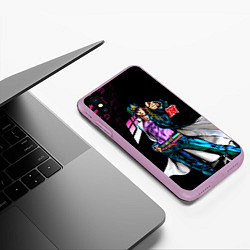 Чехол iPhone XS Max матовый JOJOS BIZARRE ADVENTURE, цвет: 3D-сиреневый — фото 2