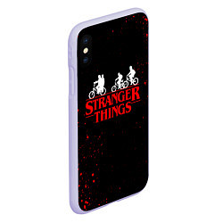 Чехол iPhone XS Max матовый STRANGER THINGS, цвет: 3D-светло-сиреневый — фото 2