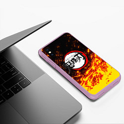 Чехол iPhone XS Max матовый KIMETSU NO YAIBA, цвет: 3D-сиреневый — фото 2