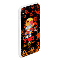 Чехол iPhone XS Max матовый BRAWL STARS MAX, цвет: 3D-белый — фото 2