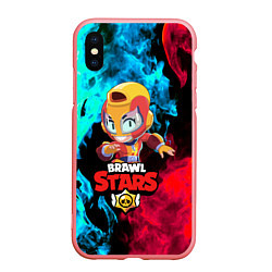 Чехол iPhone XS Max матовый BRAWL STARS MAX, цвет: 3D-баблгам