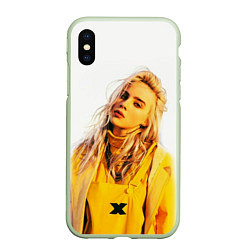 Чехол iPhone XS Max матовый BILLIE EILISH, цвет: 3D-салатовый