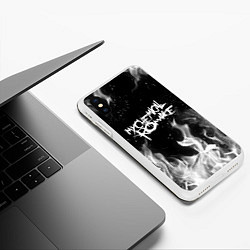 Чехол iPhone XS Max матовый My Chemical Romance, цвет: 3D-белый — фото 2