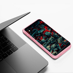 Чехол iPhone XS Max матовый Уголь, цвет: 3D-баблгам — фото 2
