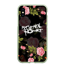 Чехол iPhone XS Max матовый My Chemical Romance, цвет: 3D-салатовый