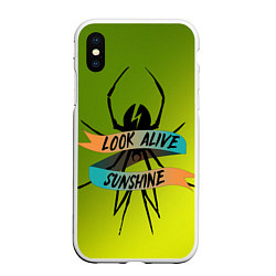 Чехол iPhone XS Max матовый Look alive sunshine, цвет: 3D-белый