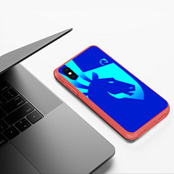 Чехол iPhone XS Max матовый Counter Strike, цвет: 3D-красный — фото 2