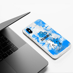 Чехол iPhone XS Max матовый Counter Strike, цвет: 3D-белый — фото 2
