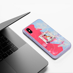 Чехол iPhone XS Max матовый ARIANA GRANDE, цвет: 3D-светло-сиреневый — фото 2