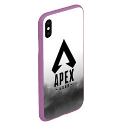 Чехол iPhone XS Max матовый APEX LEGENDS, цвет: 3D-фиолетовый — фото 2