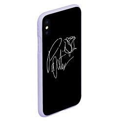 Чехол iPhone XS Max матовый Payton Moormeie, цвет: 3D-светло-сиреневый — фото 2