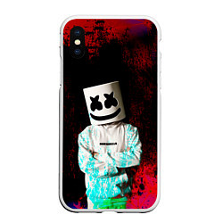 Чехол iPhone XS Max матовый Marshmello