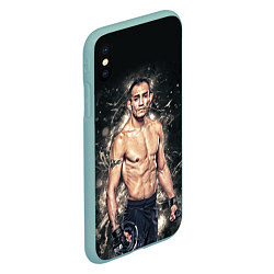 Чехол iPhone XS Max матовый Тони Фергюсон, цвет: 3D-мятный — фото 2