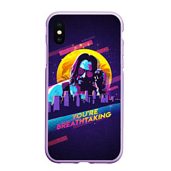 Чехол iPhone XS Max матовый You Are Breathtaking!, цвет: 3D-сиреневый