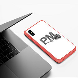 Чехол iPhone XS Max матовый Payton Moormeier, цвет: 3D-красный — фото 2