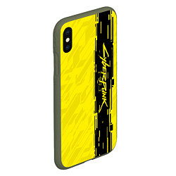 Чехол iPhone XS Max матовый CYBERPUNK 2077, цвет: 3D-темно-зеленый — фото 2