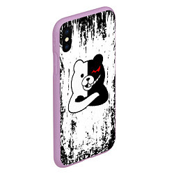 Чехол iPhone XS Max матовый MONOKUMA, цвет: 3D-сиреневый — фото 2