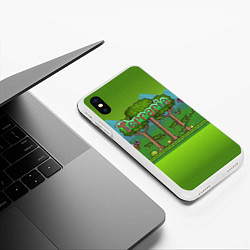 Чехол iPhone XS Max матовый Terraria, цвет: 3D-белый — фото 2