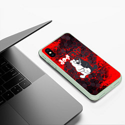 Чехол iPhone XS Max матовый MONOKUMA, цвет: 3D-салатовый — фото 2