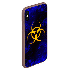 Чехол iPhone XS Max матовый BIOHAZARD, цвет: 3D-коричневый — фото 2