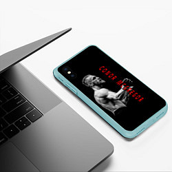 Чехол iPhone XS Max матовый Conor McGregor, цвет: 3D-мятный — фото 2
