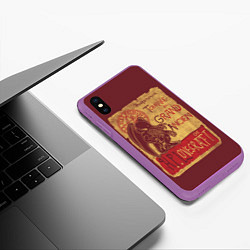 Чехол iPhone XS Max матовый Cthulhu, цвет: 3D-фиолетовый — фото 2