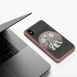 Чехол iPhone XS Max матовый Cthulhu, цвет: 3D-коричневый — фото 2