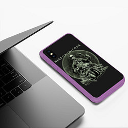 Чехол iPhone XS Max матовый Cthulhu, цвет: 3D-фиолетовый — фото 2