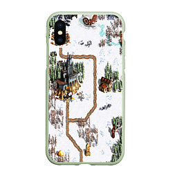 Чехол iPhone XS Max матовый Heroes of Might and Magic, цвет: 3D-салатовый