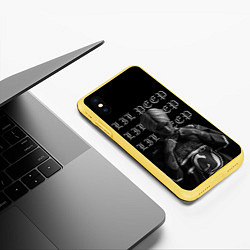 Чехол iPhone XS Max матовый LiL PEEP, цвет: 3D-желтый — фото 2