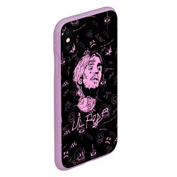 Чехол iPhone XS Max матовый LIL PEEP, цвет: 3D-сиреневый — фото 2