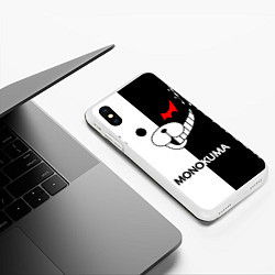 Чехол iPhone XS Max матовый MONOKUMA, цвет: 3D-белый — фото 2