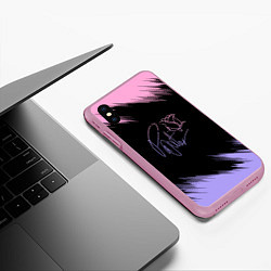 Чехол iPhone XS Max матовый ТИКТОКЕР - PAYTON MOORMEIE, цвет: 3D-розовый — фото 2