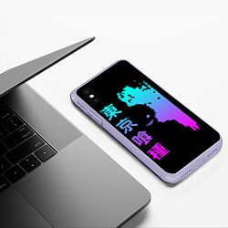 Чехол iPhone XS Max матовый Tokyo Ghoul, цвет: 3D-светло-сиреневый — фото 2