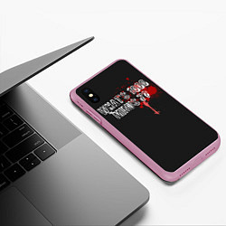 Чехол iPhone XS Max матовый Whats 1000 Minus 7?, цвет: 3D-розовый — фото 2