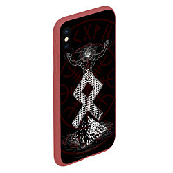 Чехол iPhone XS Max матовый Один, цвет: 3D-красный — фото 2